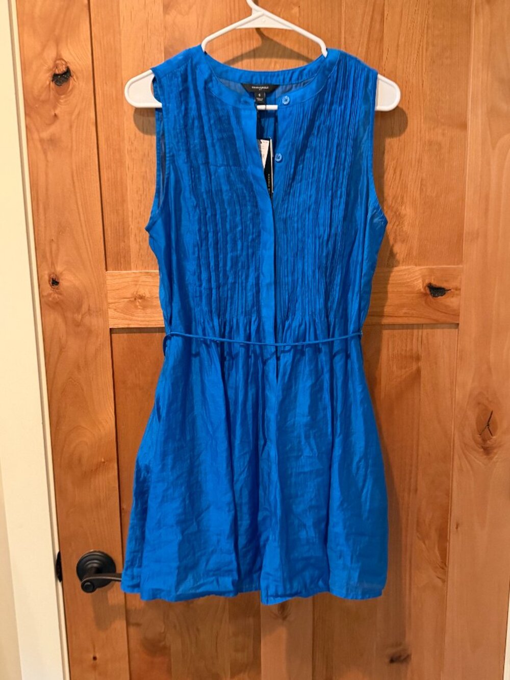 Banana Republic Blue Sleeveless Mini Dress Small